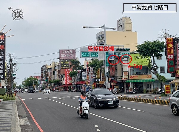 台中市中清路與經貿七路口。圖/台中市政府提供