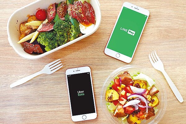 Uber Eats開放LINE Pay支付,除免信用卡海外手續費,最高回饋18%點數。(LINE Pay提供)