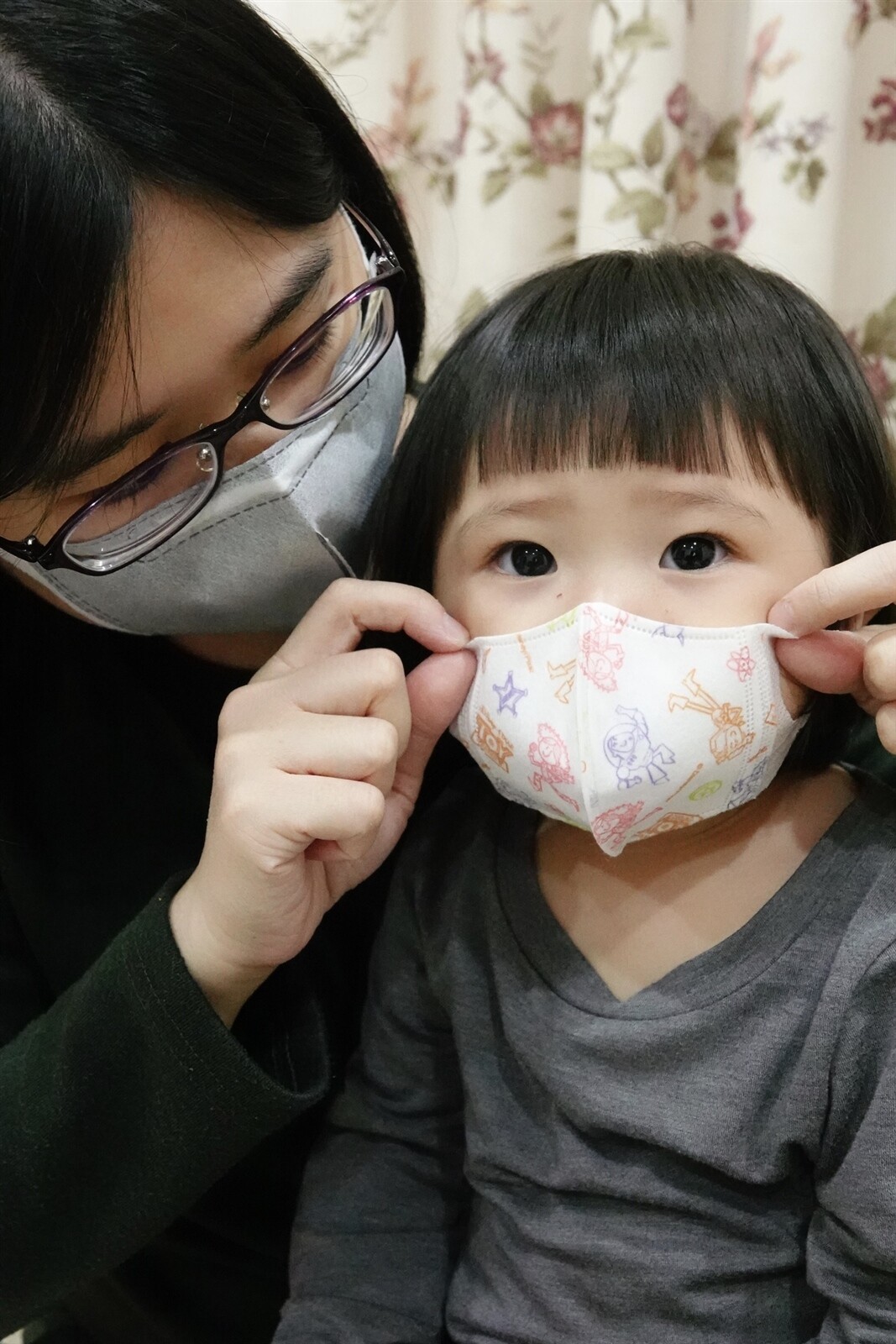 15日起開放小童立體口罩網路預購。 記者林伯東／攝影