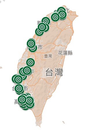 軍艦官兵確診人員下船後曾至國內約90多處公共場所。圖/截自疾管署網站