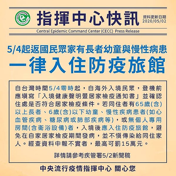 圖/截自「疾病管制署 - 1922防疫達人」臉書粉絲專頁
