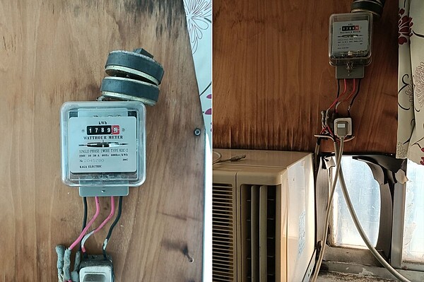 租屋民眾為了節省冷氣電費,企圖用磁鐵干擾分電表正常運作,自己爽吹冷氣,卻讓房東白白幫他繳冤枉錢。圖/取自臉書社團《爆料公社》