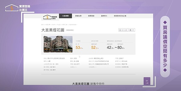 圖/取自Youtube《實價登錄比價王》