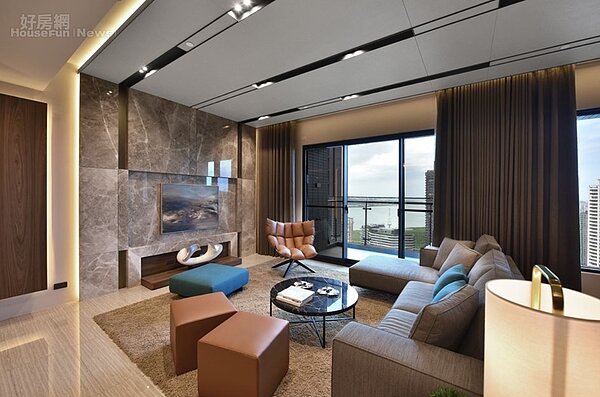 鄉林集團董事長賴正鎰表示,隨著換屋需求增加,大三房、甚至四房,可望成為未來這兩年的建商推案新趨勢。圖為鄉林「山海滙」的67坪大三房。照片鄉林集團提供