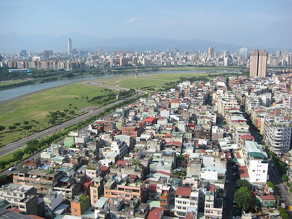 永和大陳社區鳥瞰圖。圖／新北市政府提供