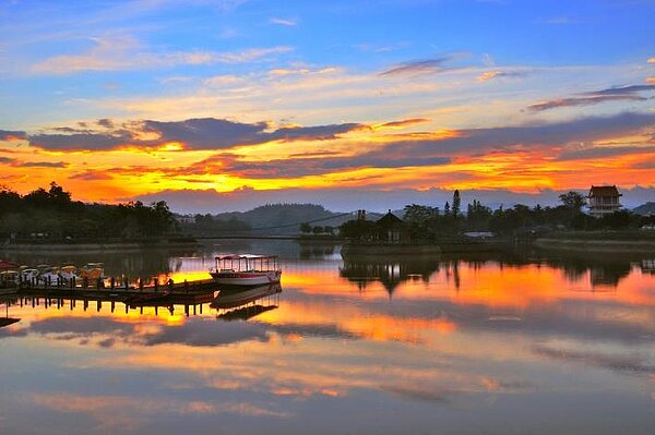 虎頭埤風景區將在母親節推出優惠活動。圖／台南市觀旅局提供