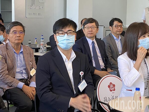 行政院副院長陳其邁上午南下參與成大沙崙智慧產業創新聯盟成立儀式。記者修瑞瑩/攝影