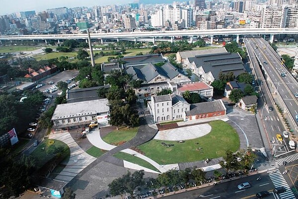 華山文創園區全區鳥瞰圖。圖／文化部提供