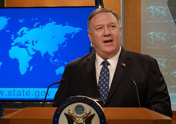 美國國務卿龐培歐（Michael Pompeo）。本報資料照片