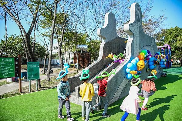 大里塗城公園改善完工。圖/台中市政府提供