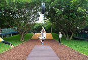 小孩放電又多一處！桃園首座公園溜索在大溪