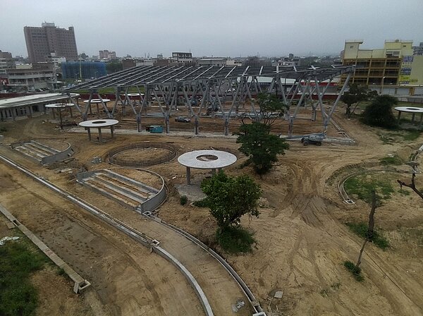 湖口王爺壟運動公園將在年底完工。圖/新竹縣政府提供