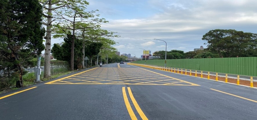裕成路施工後。圖/桃園市新工處提供