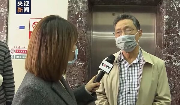 中國大陸傳染病學專家鍾南山,最新一份新冠病毒研究指,不排除有超級傳播者,個別潛伏期可長達24天。擷取自央視新聞