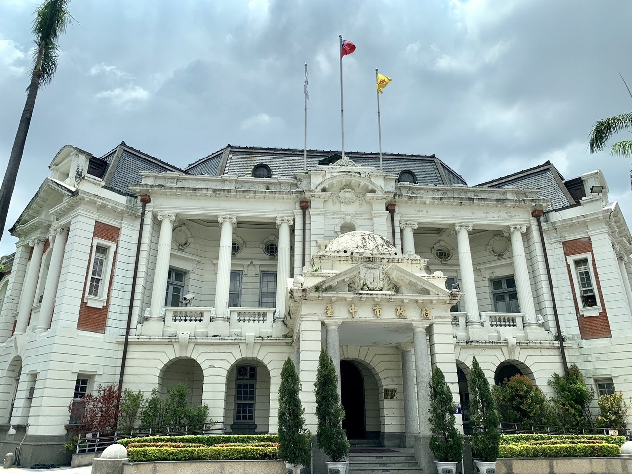 台中州廳修繕部分已啟動，市長盧秀燕宣告不會給文化部「代管」當作美術館。記者喻文玟／攝影