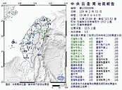 晚間七時花蓮規模5.5地震！北台有感連兩震　花蓮震度4級