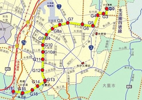 台中捷運被戲稱為「黃金捷運」。(圖/好房資料中心)