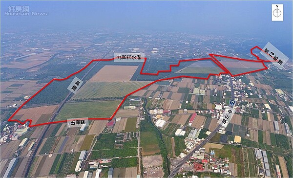 阿蓮區九鬮金屬扣件產業園區現況,照片高雄市都發局提供