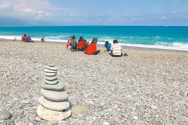 花蓮知名景點七星潭。圖/中時報系資料照