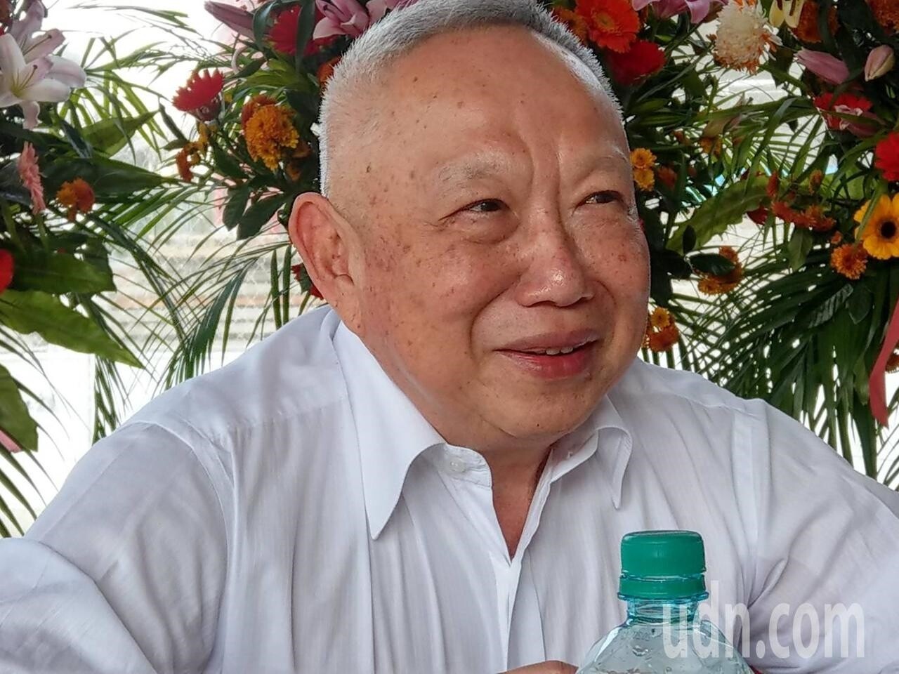 富邦建設董事長薛昭信最近在高雄談到新冠肺炎對房市影響。(聯合新聞網)