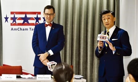 台北市美國商會4日發佈「2020商業景氣調查」，會長金奇偉（C.W. Chin）出席。圖／記者顏謙隆攝影