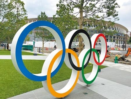 東京奧運的主場館代代木國立競技場2019年已大致完工，且對媒體公開內部的情形。圖／黃菁菁 