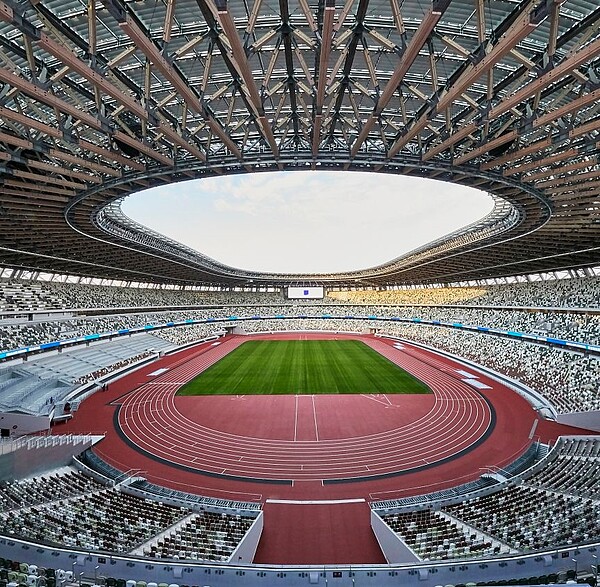 東京奧運主場館。(圖/東奧官網)