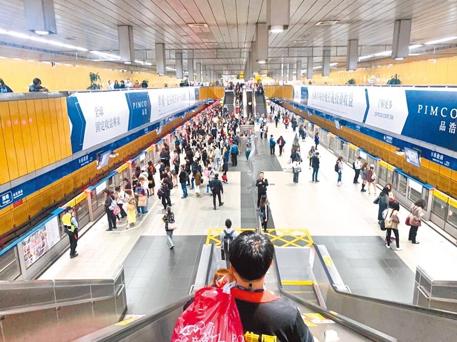 北捷取消8折優惠改推常客回饋,遇上新冠肺炎疫情爆發,因此北捷運量雪上加霜。(張薷攝)