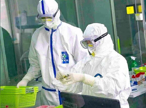 新冠疫情在全球迅速擴散。圖/新華社