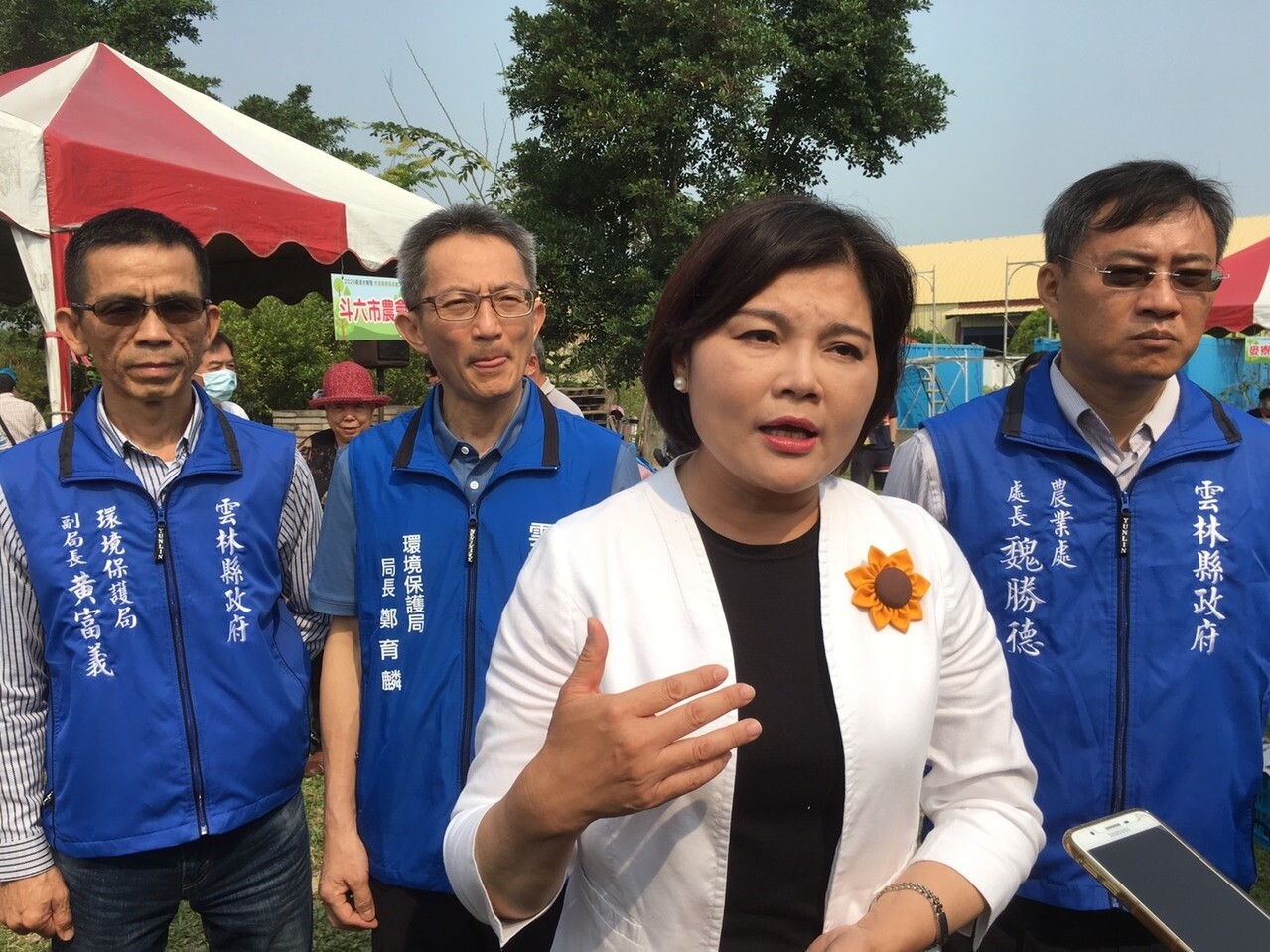 雲林縣長張麗善就國土規劃和防疫政策向黨中央提出建言。記者蔡維斌/攝影