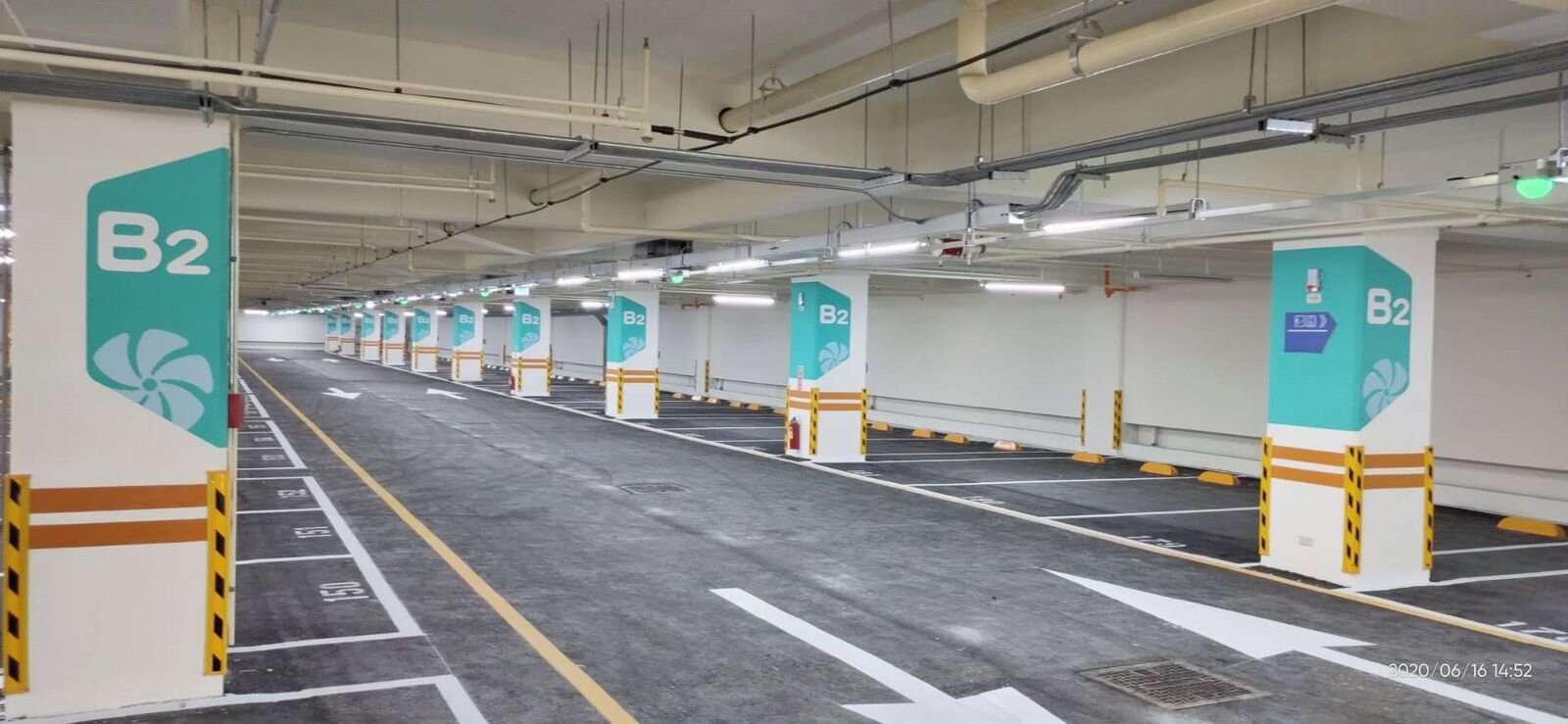 二重公園停車場共有261個車位,期間內都可以免費停。圖/新北市交通局提供