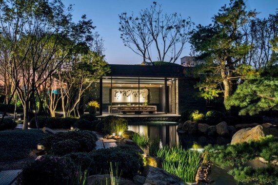 惠宇大聚花園中的茶屋。圖／截自惠宇建設網站