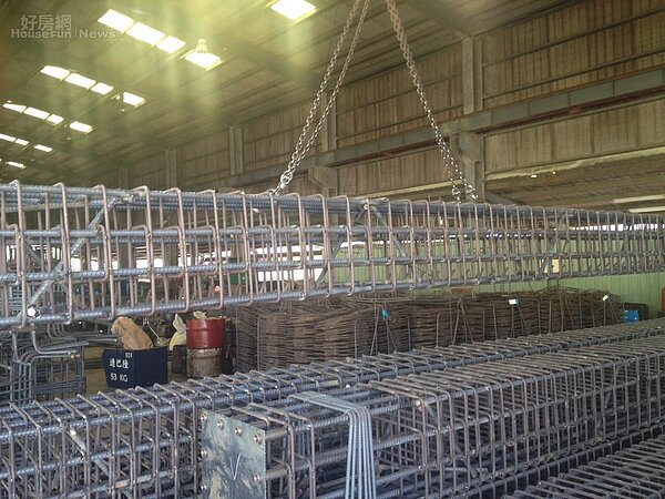 鋼筋預組工法。照片戴雲發提供