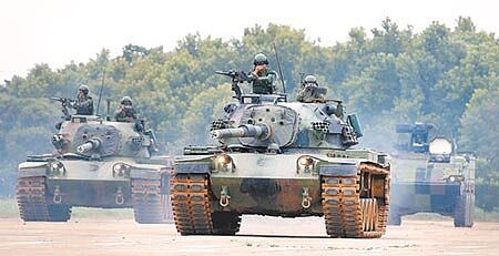 圖為漢光演習北部地區實兵對抗反機降演練。(本報資料照片)