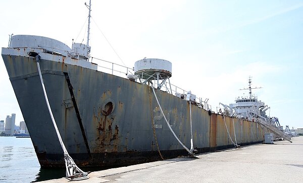 「中海艦」在823砲戰時擊沉兩艘共軍魚雷快艇，是海軍的「功勳艦」。本報資料照片