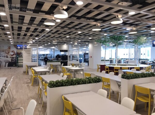 IKEA新桃園店擁有755個座位，是全台6家IKEA當中，最大的景觀餐廳。好房網News記者李彥穎攝