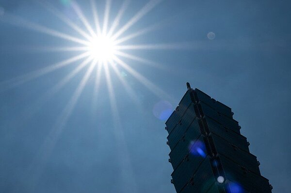 台北測站今天出現39度高溫。本報資料照片