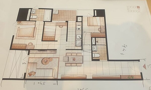 平面圖。圖/取自臉書社團《買房知識家(Q你的A)》