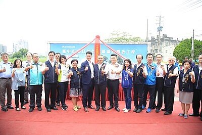 烏日前竹區段徵收第一標工程動工。圖／台中市政府地政局