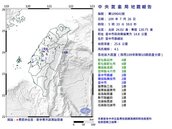 05：33台中霧峰規模4.1地震　最大震度彰化4級
