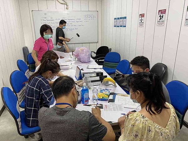 彰化衛生局針對比利時籍技工進行疫調。圖/彰化衛生局提供