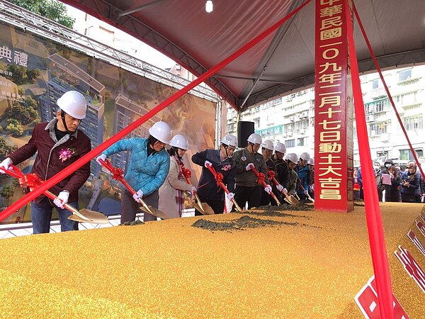 台北市錦州社宅已在今年2月動土。照片台北市新工處提供