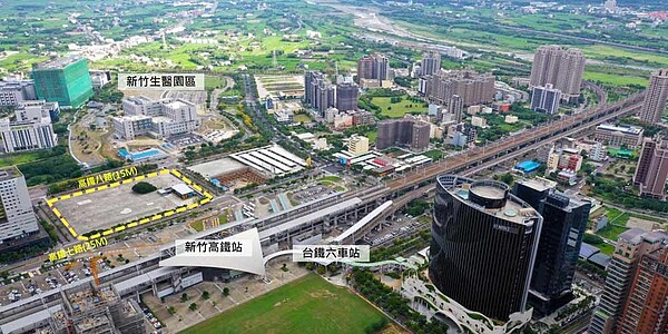 地上權土地熱潮重現,下半年高鐵新竹站特定專用區等大案,將密集登場招標。圖/業者提供