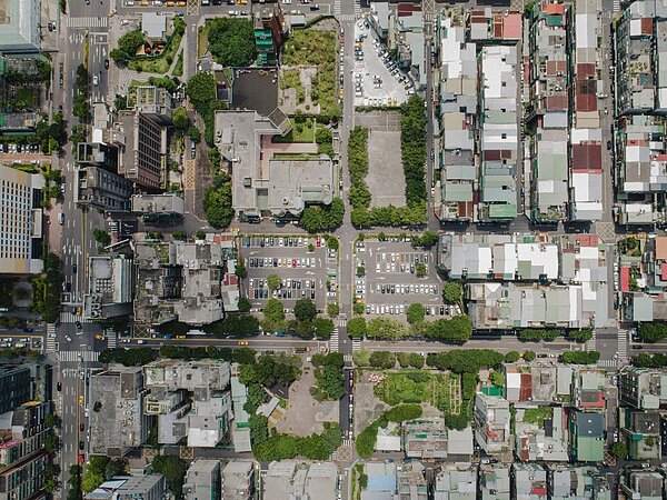 信義兒福B1-2空拍圖。照片/國家住都中心提供