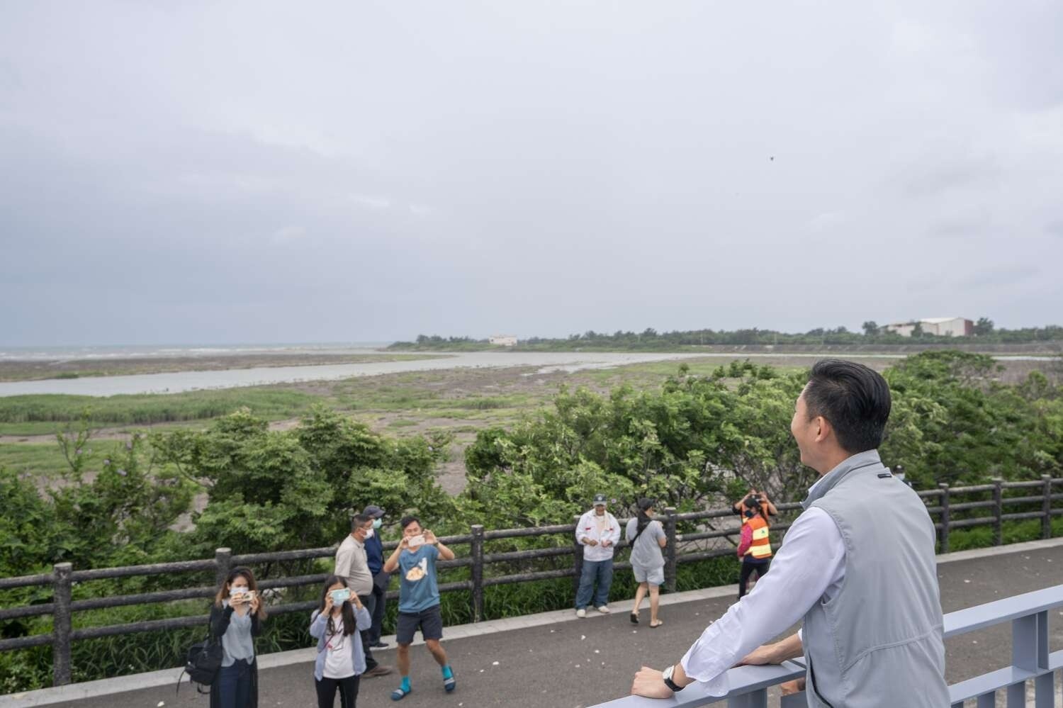 紅樹林公園華麗變身成海岸線最美中繼站。圖／新竹市政府提供