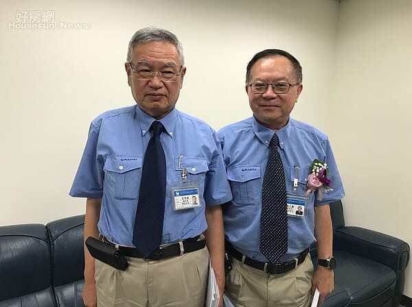 潤弘精密董事長賴士勳(圖右)及潤弘精密總經理莫惟瀚(圖左)。好房網News記者李彥穎攝