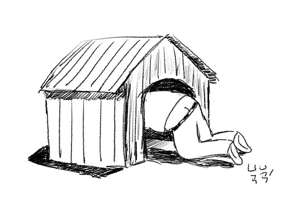 任性的透天厝(圖/林淵源繪)
