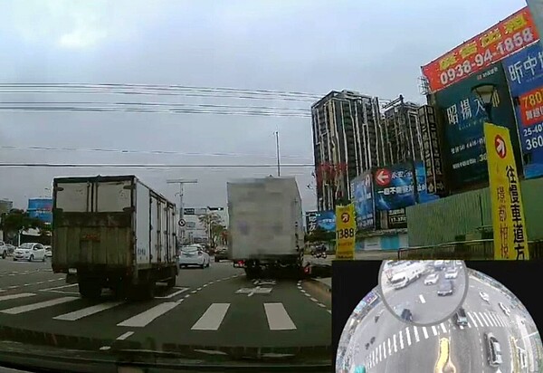 影音剪輯未依交通安全規則發生死亡事故畫面驚悚,以「奠」字呼籲宣導用路人、高齡者注意交通安全小心行車。 記者曾增勳/翻攝