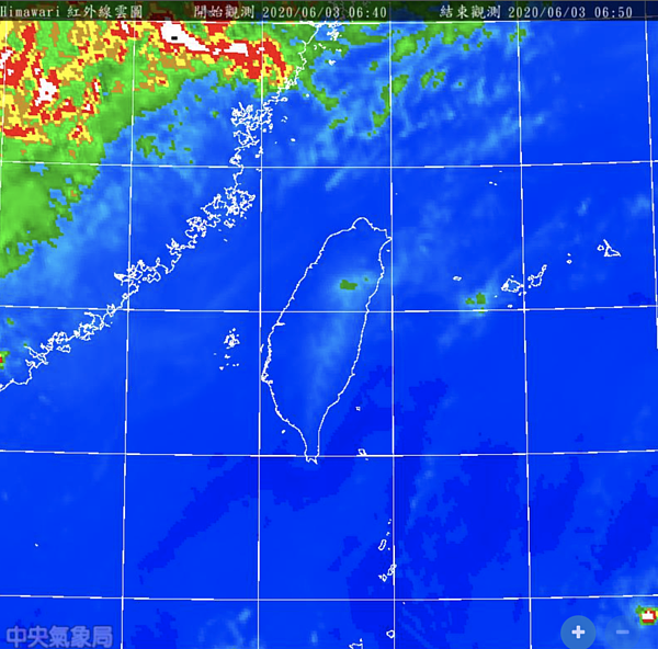 中央氣象局表示,今、明(3日、4日)兩天台灣各地及澎湖、金門大多為多雲到晴,高溫炎熱,馬祖有局部短暫陣雨,午後北部、東北部地區及其他山區有局部短暫雷陣雨。圖/中央氣象局提供