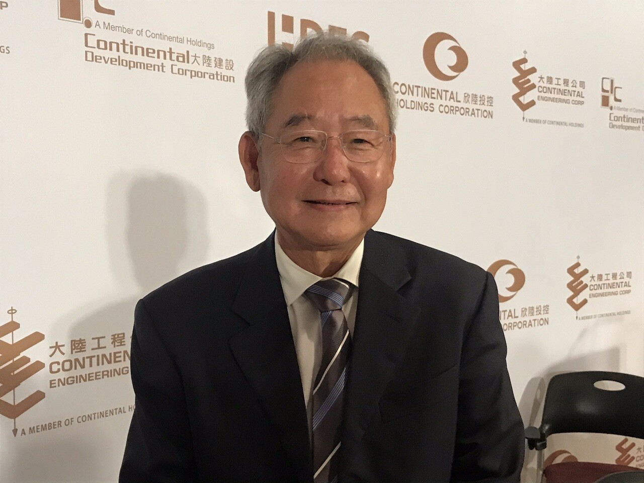 張良吉昨(2)日出席欣陸投控股東會前記者會。 (圖/聯合新聞網)
